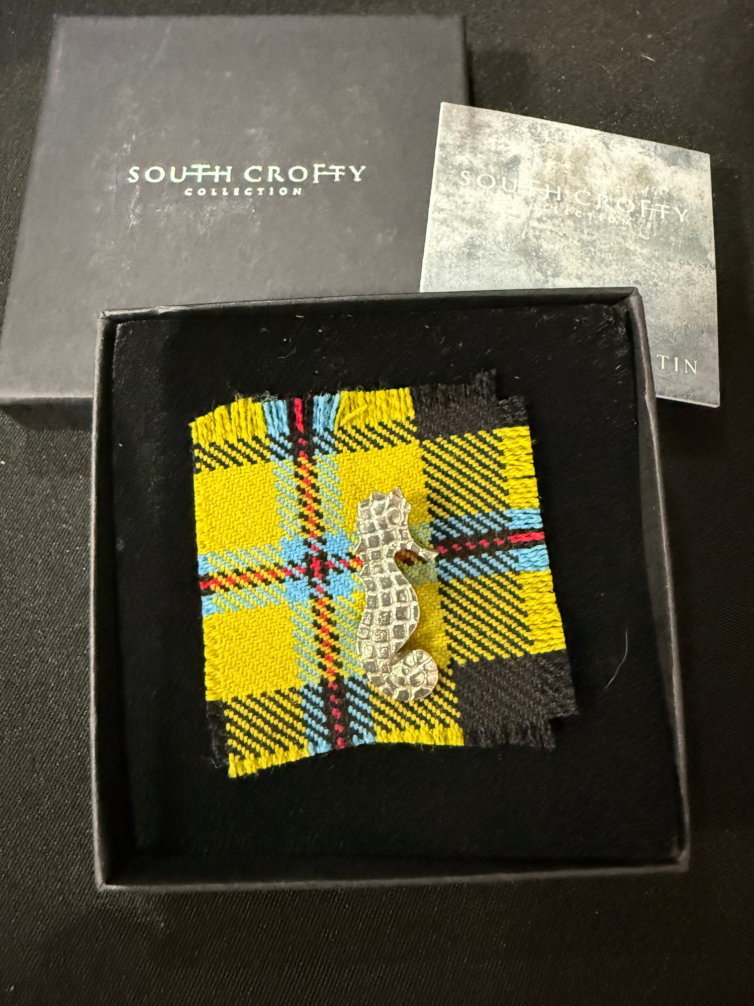 Mosaic Seahorse Brooch