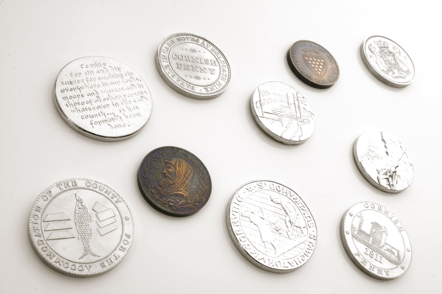 Cornish mining collection 5 coins set