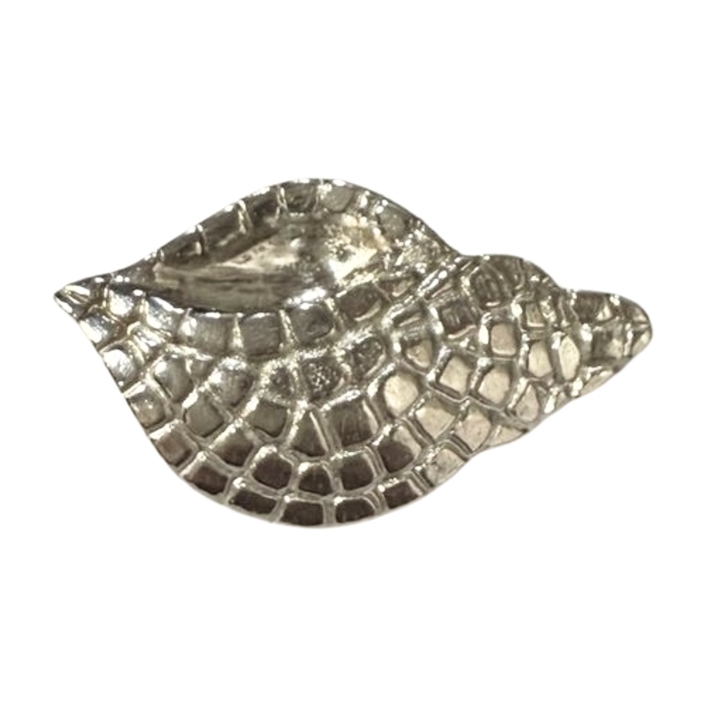 Mosaic Conch Shell Brooch