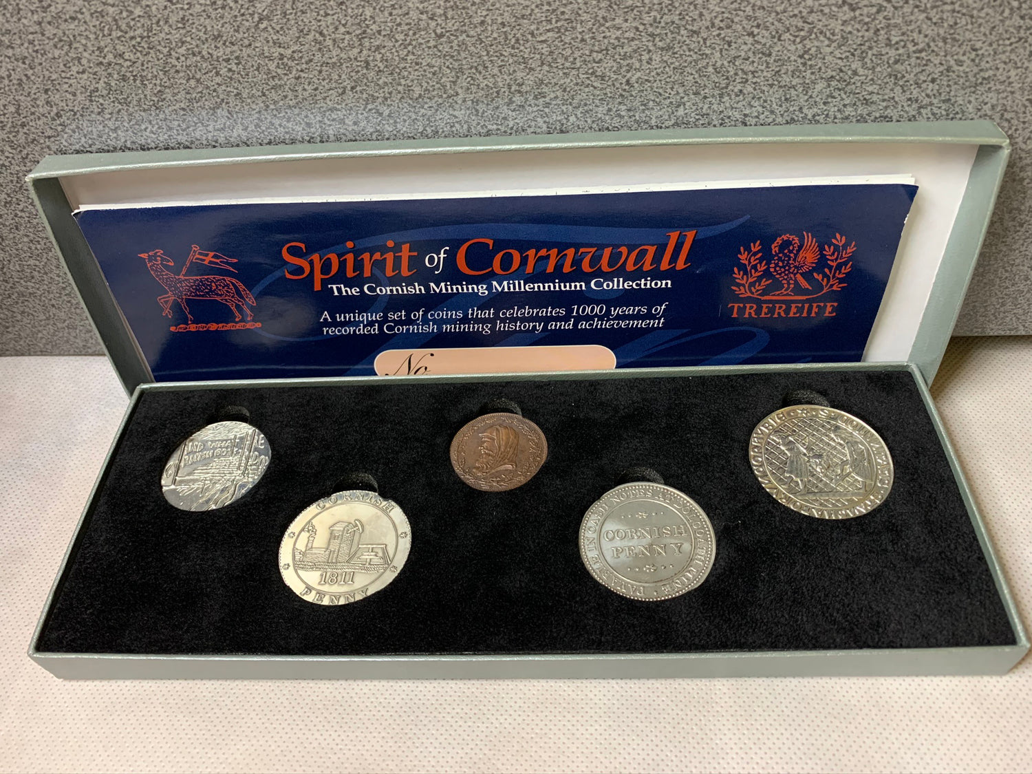 Cornish mining collection 5 coins set