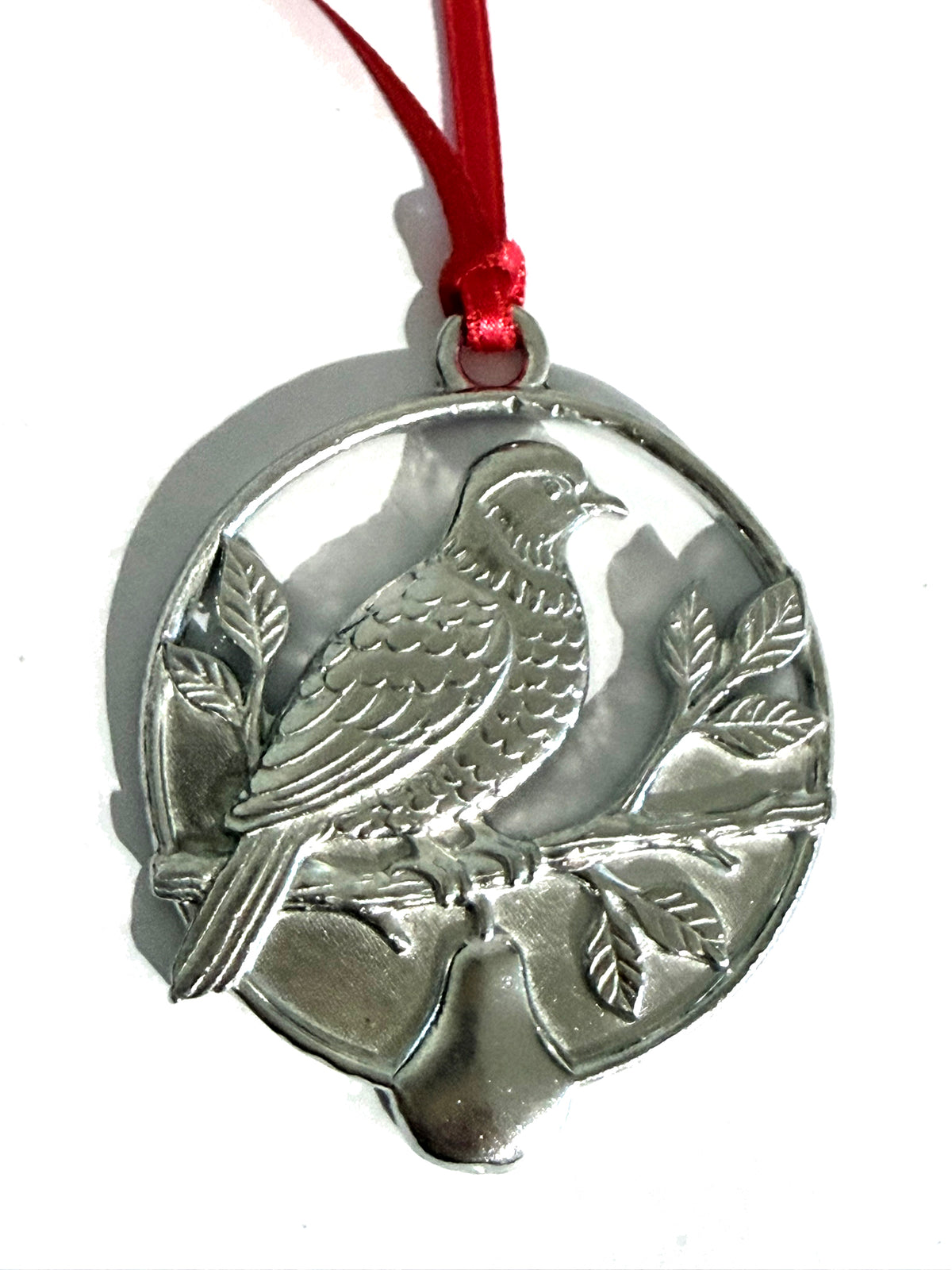 Cornish Tin Christmas Decoration - Partridge in a Pear Tree (2026)